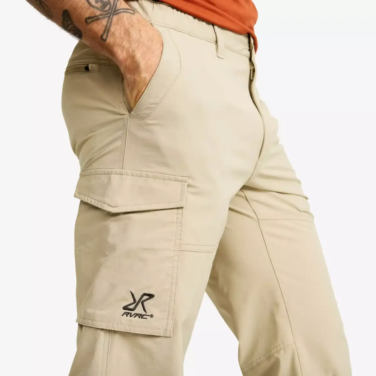 Adventure 3/4 Cargo Stretch Pants Men Aluminium Adventure 3/4 Cargo Stretch Pants Men Aluminium