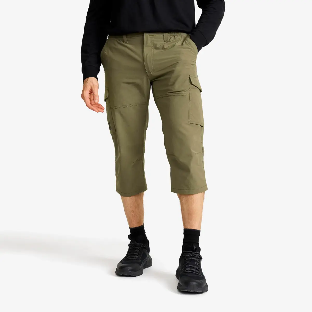 Adventure 3/4 Cargo Stretch Pants Men Kalamata
