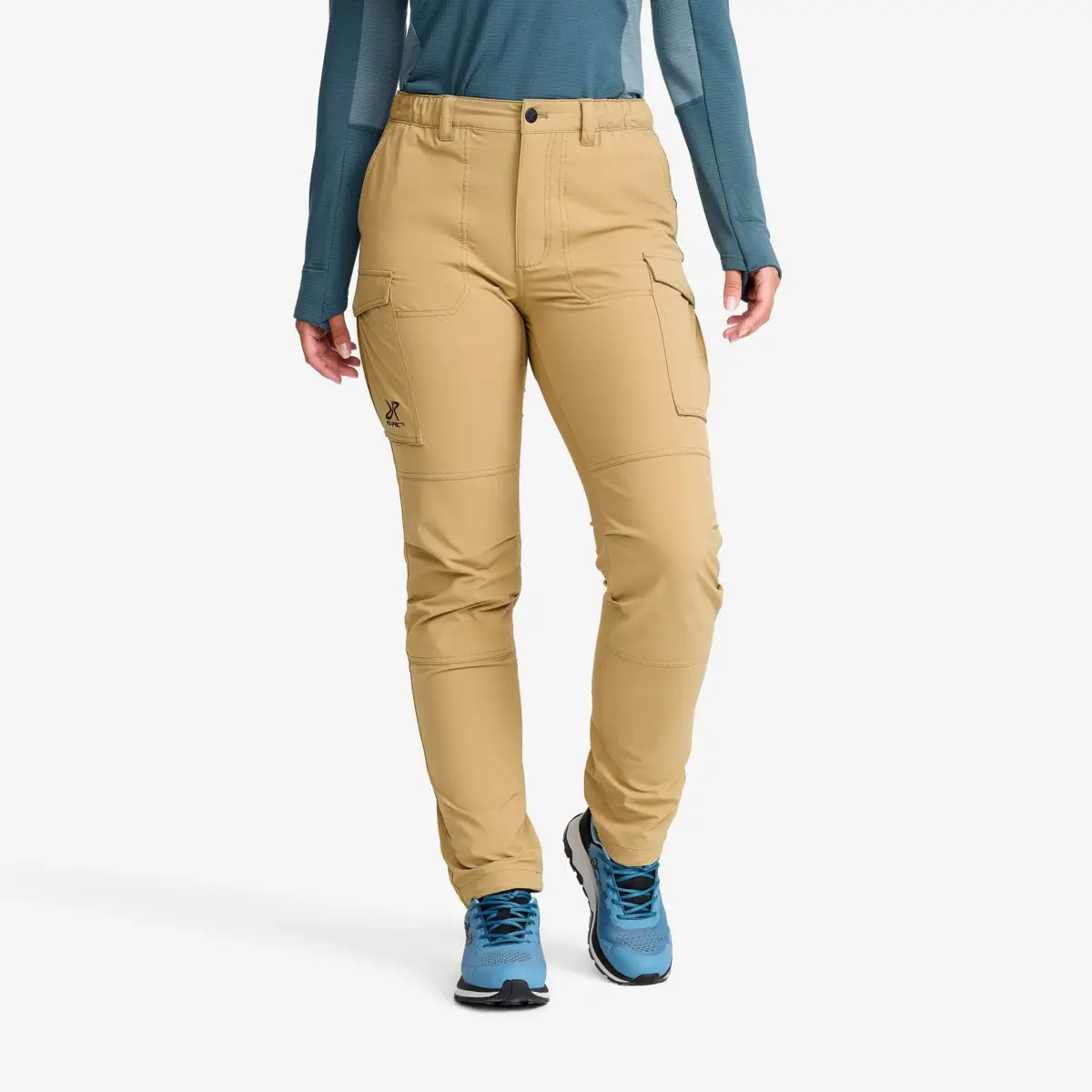 Adventure Cargo Stretch Pants Women Kelp Beige