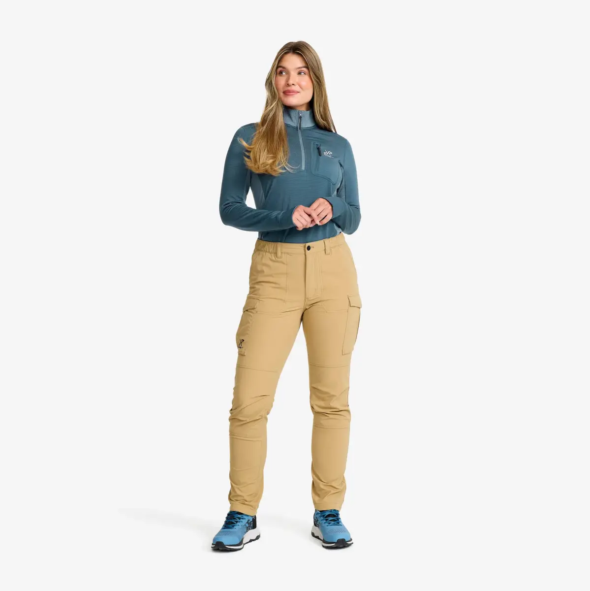 Adventure Cargo Stretch Pants Women Kelp Beige