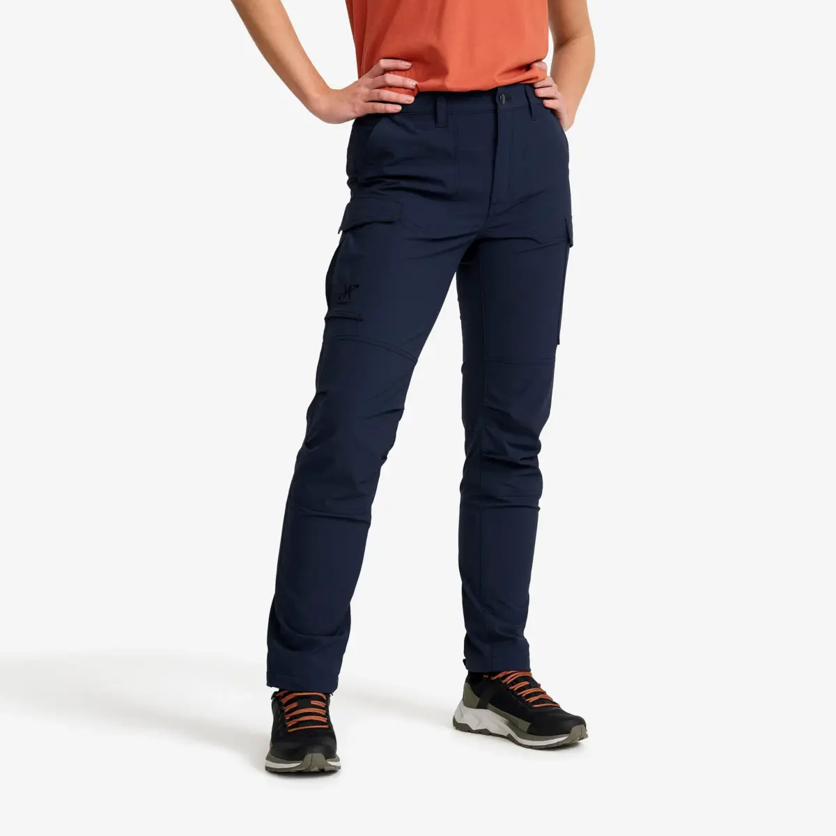 Adventure Cargo Stretch Pants Women Navy