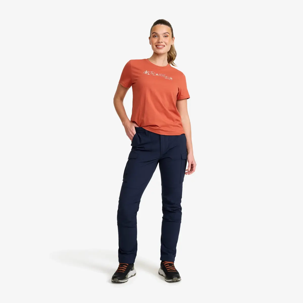 Adventure Cargo Stretch Pants Women Navy