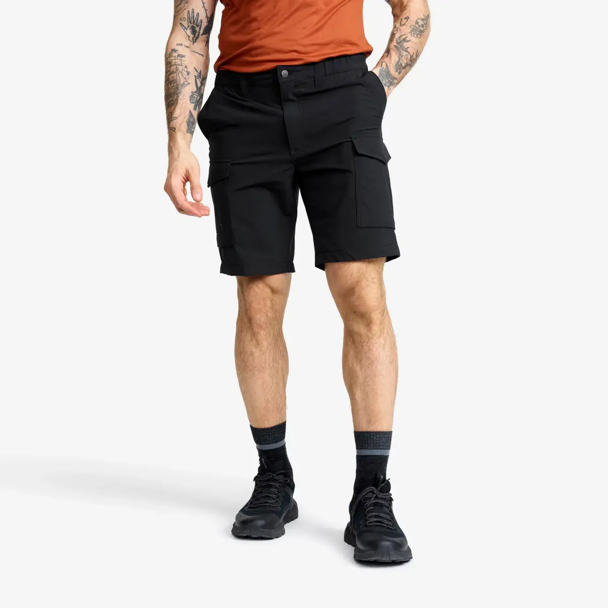 Adventure Cargo Stretch Shorts Men Black