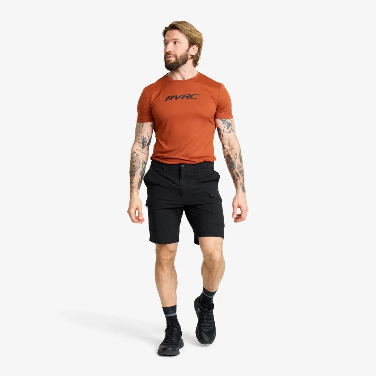 Adventure Cargo Stretch Shorts Men Black