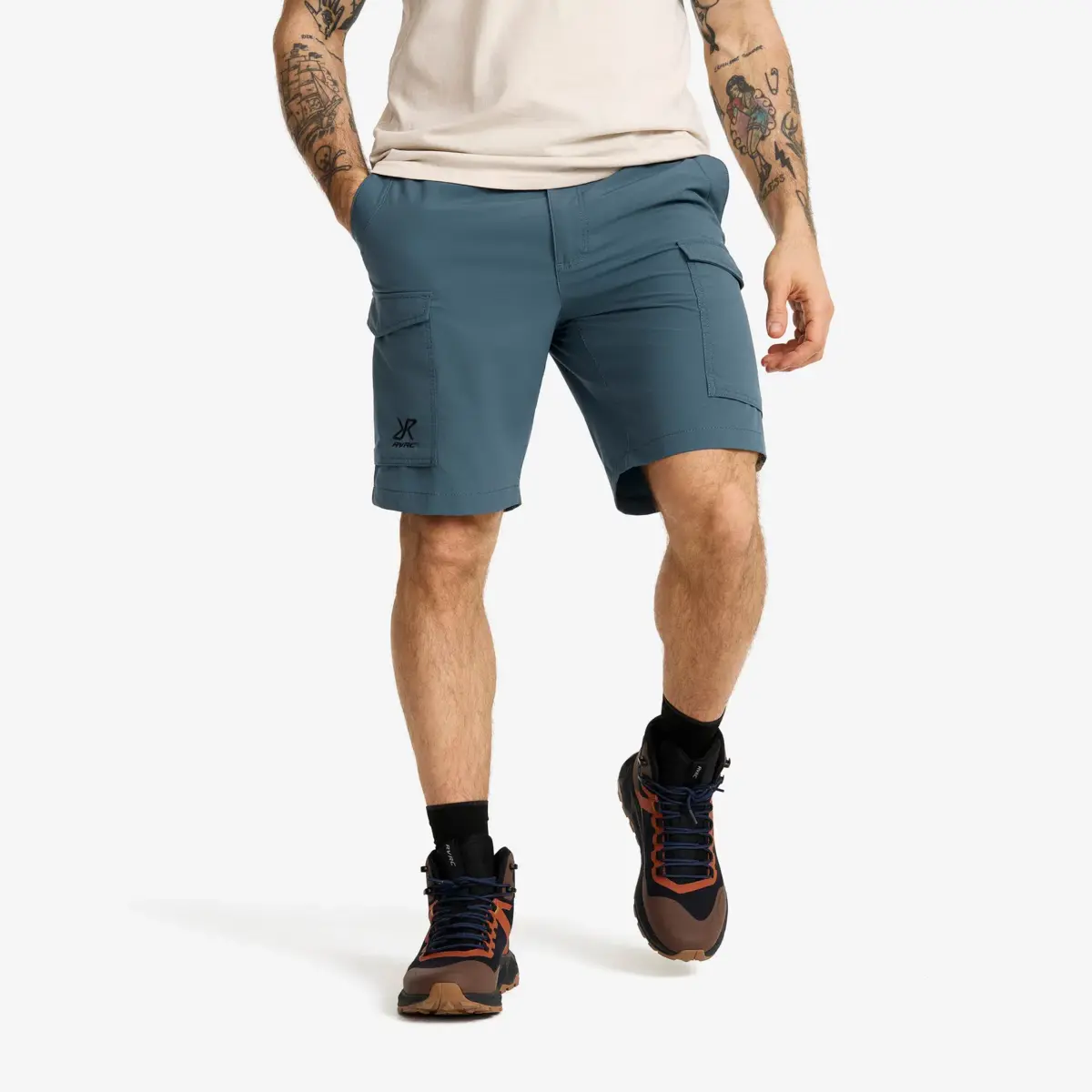 Adventure Cargo Stretch Shorts Men Orion Blue