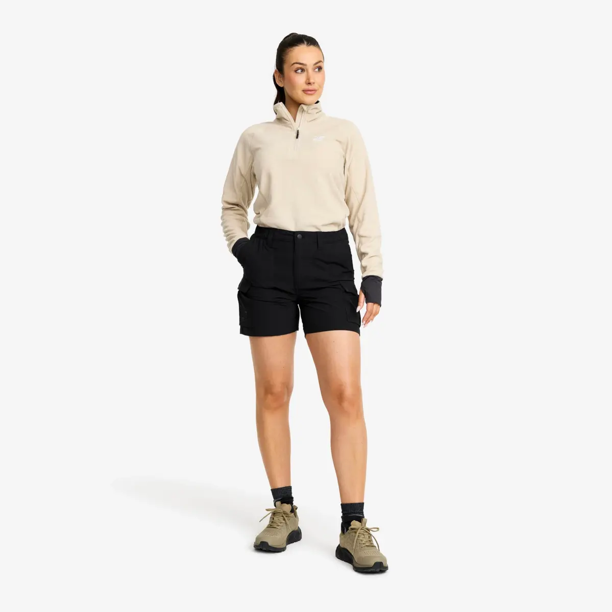 Adventure Cargo Stretch Shorts Women Black
