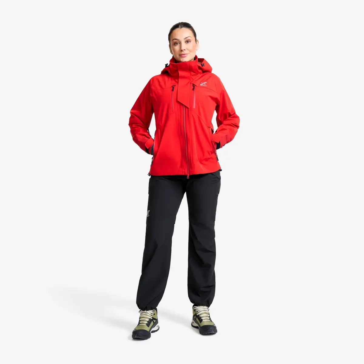 Aries Pro 3L Shell Jacket Women Aura Orange/Lava Falls