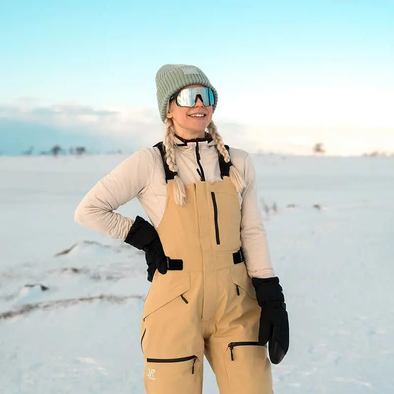 Atlas 3L skidbyxor med hängslen för damer, lark