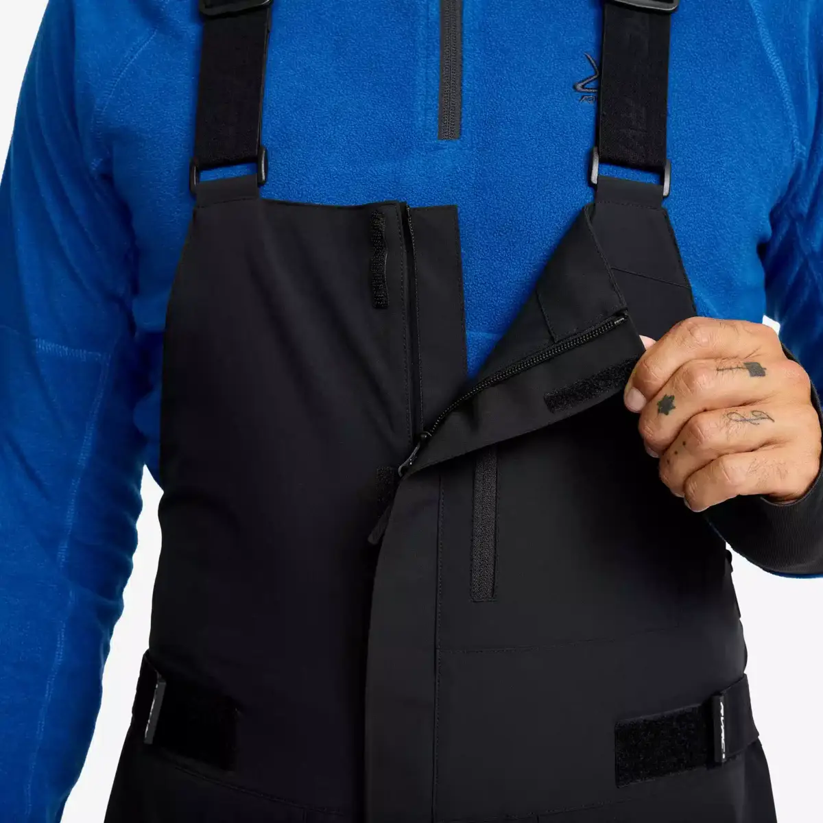 Atlas 3L skidbyxor med hängslen för herr, svarta Atlas 3L skidbyxor med hängslen för herr, svarta