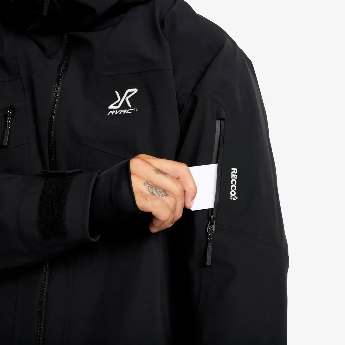 Atlas 3L skidjacka för herr, svart Atlas 3L skidjacka för herr, svart