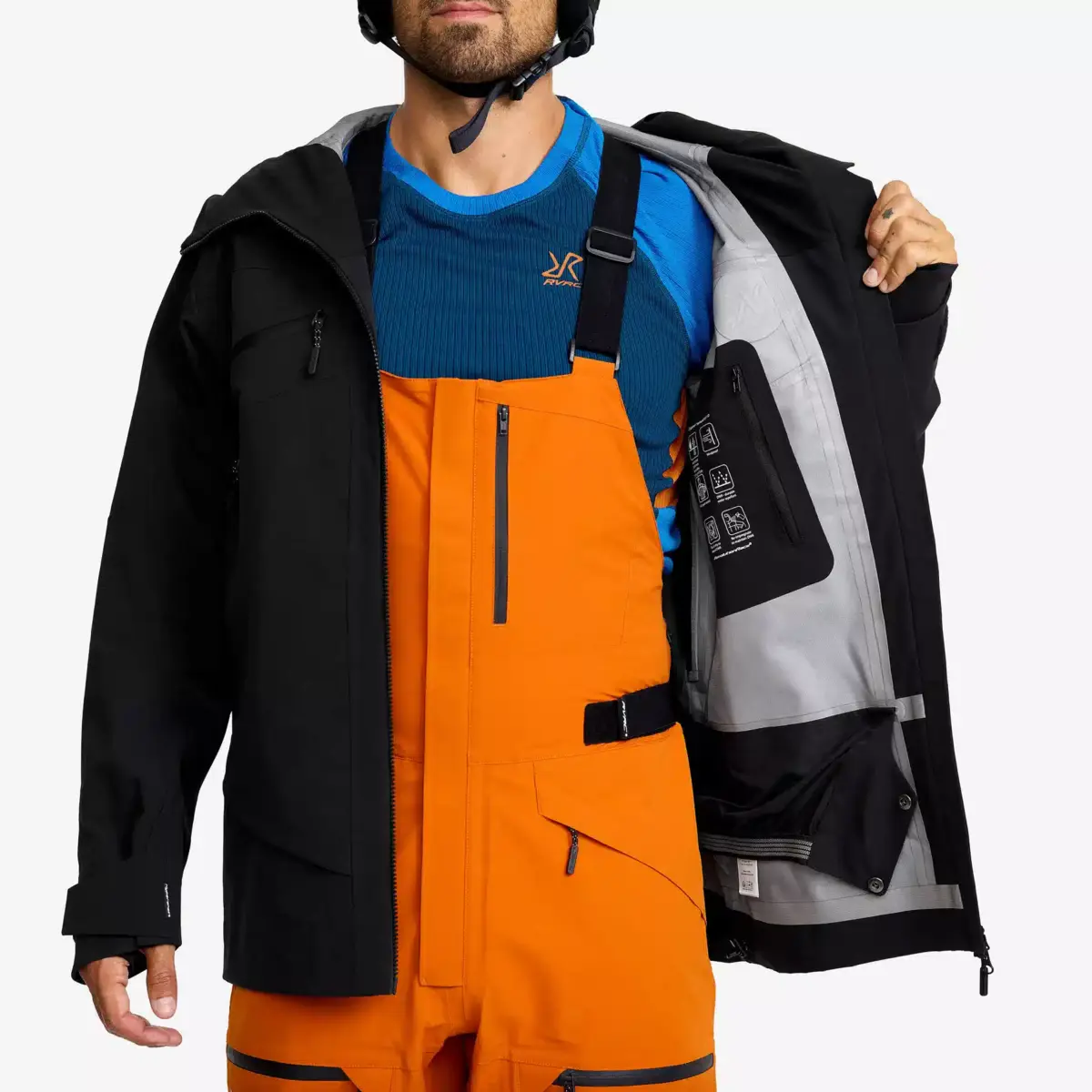 Atlas 3L skidjacka för herr, svart Atlas 3L skidjacka för herr, svart