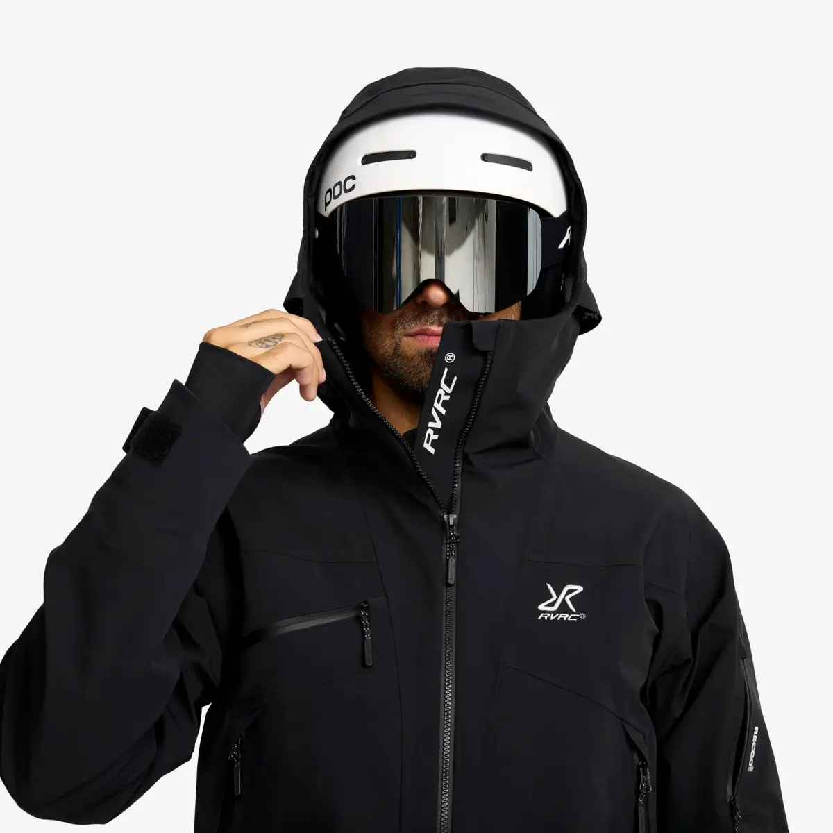 Atlas 3L skidjacka för herr, svart Atlas 3L skidjacka för herr, svart