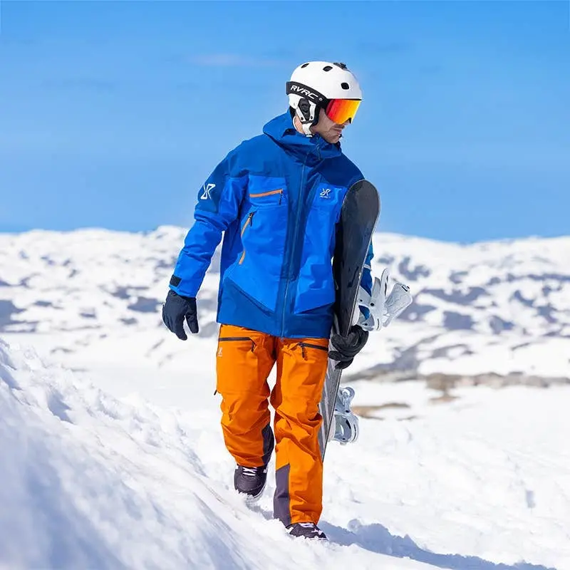 Atlas 3L skidjacka för män, imperialblå/blå opal