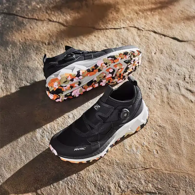 Bekväma promenadskor för damer, svarta/rosa