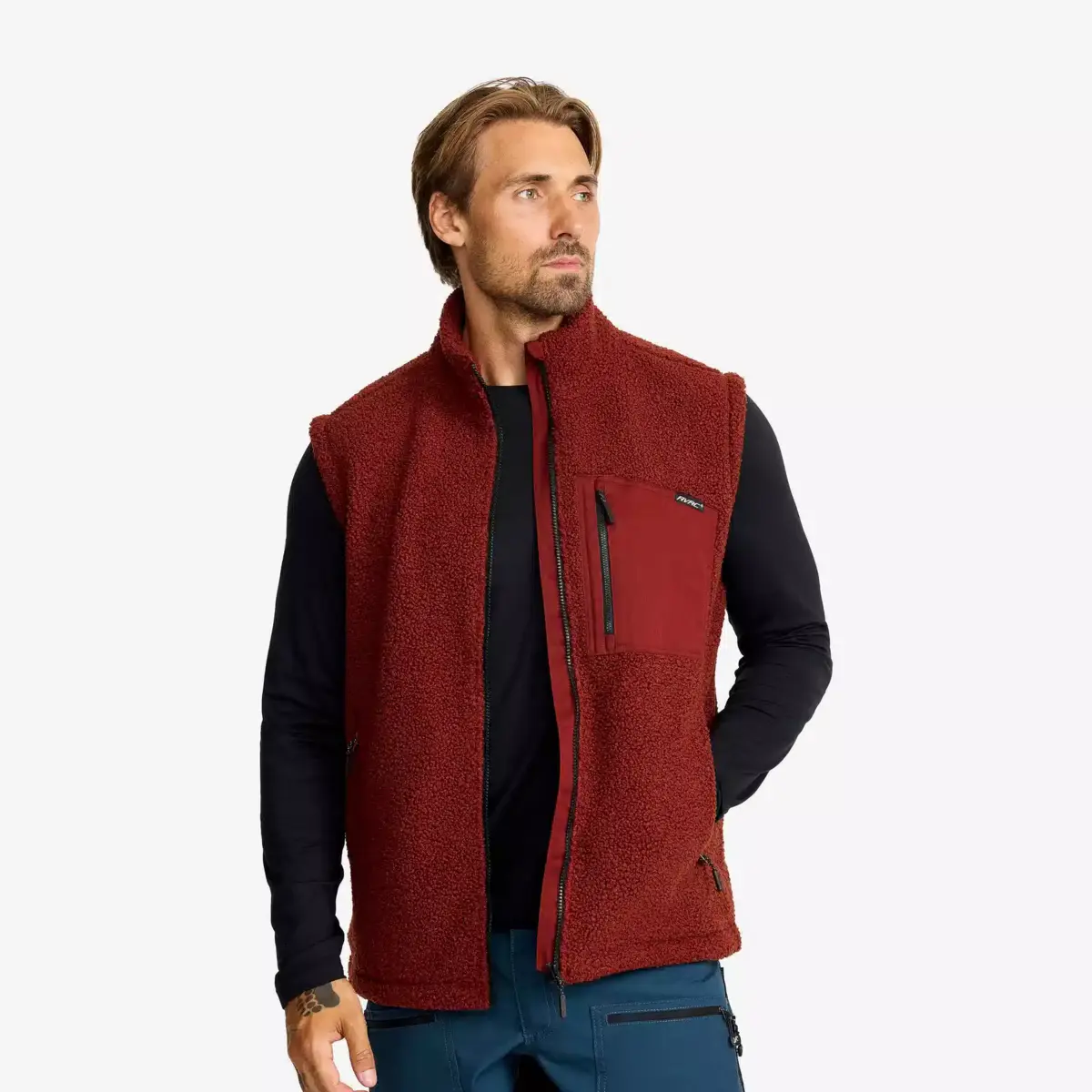 Bigfoot Pile Vest Men Fired Brick