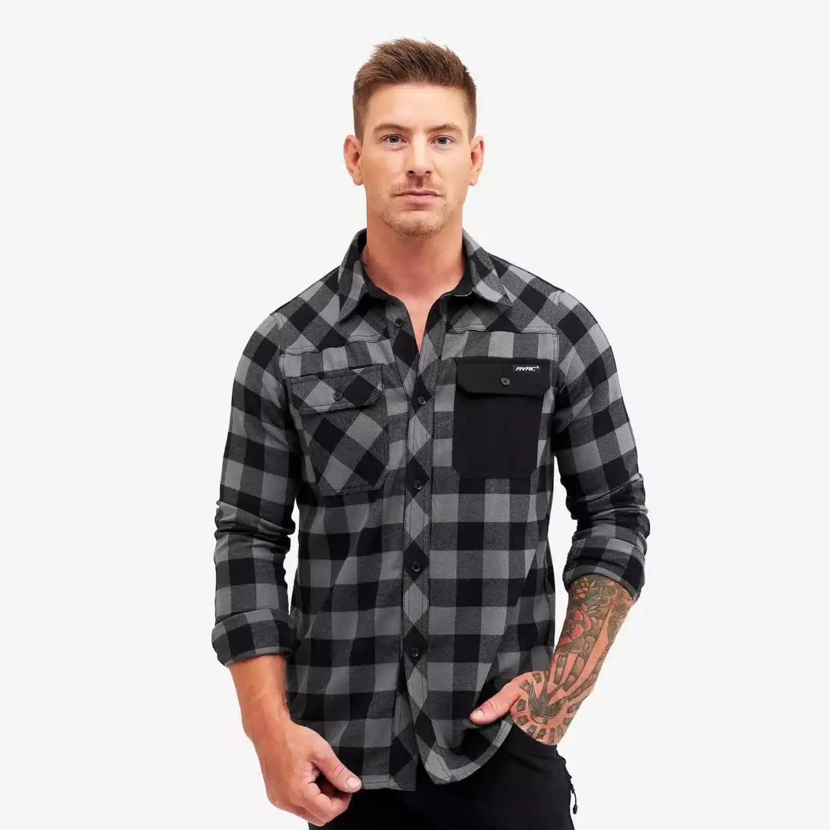 Campfire Shirt Men Black/Anthracite
