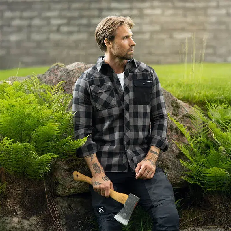 Campfire Shirt Men Black/Anthracite