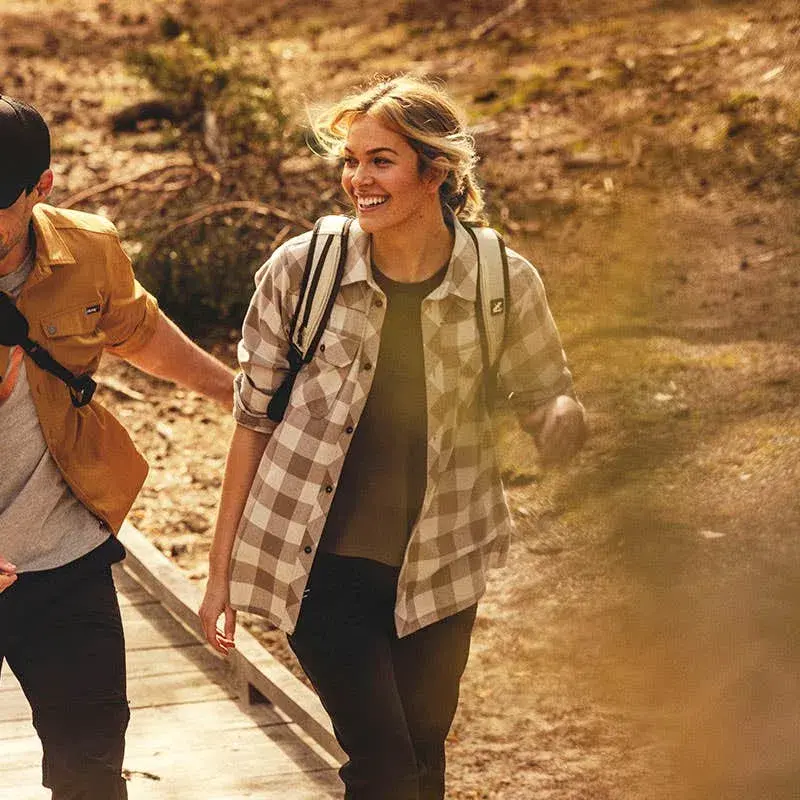 Campfire Shirt Women Brindle/Oatmeal