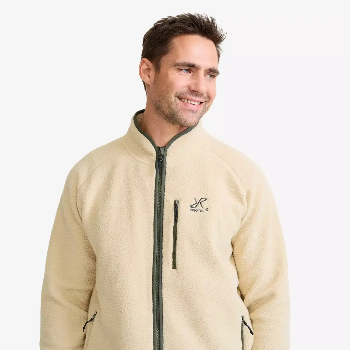 Canyon fleecetröja med hel dragkedja för män, Peyote/Thyme Canyon fleecetröja med hel dragkedja för män, Peyote/Thyme