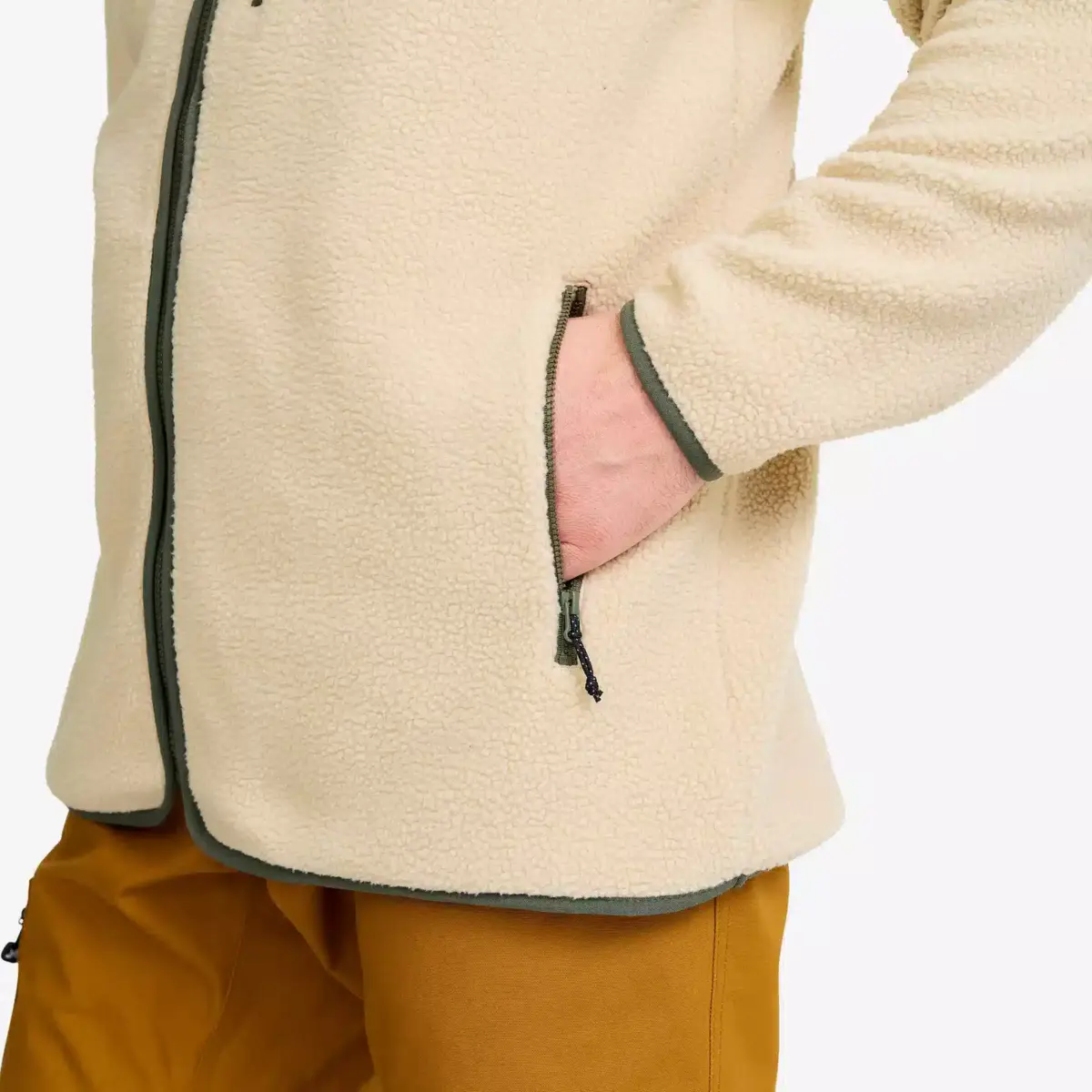 Canyon fleecetröja med hel dragkedja för män, Peyote/Thyme Canyon fleecetröja med hel dragkedja för män, Peyote/Thyme