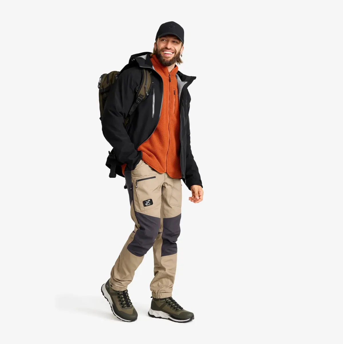 Canyon Full-zip Pile Fleece för män, terrakottabrun Canyon Full-zip Pile Fleece för män, terrakottabrun