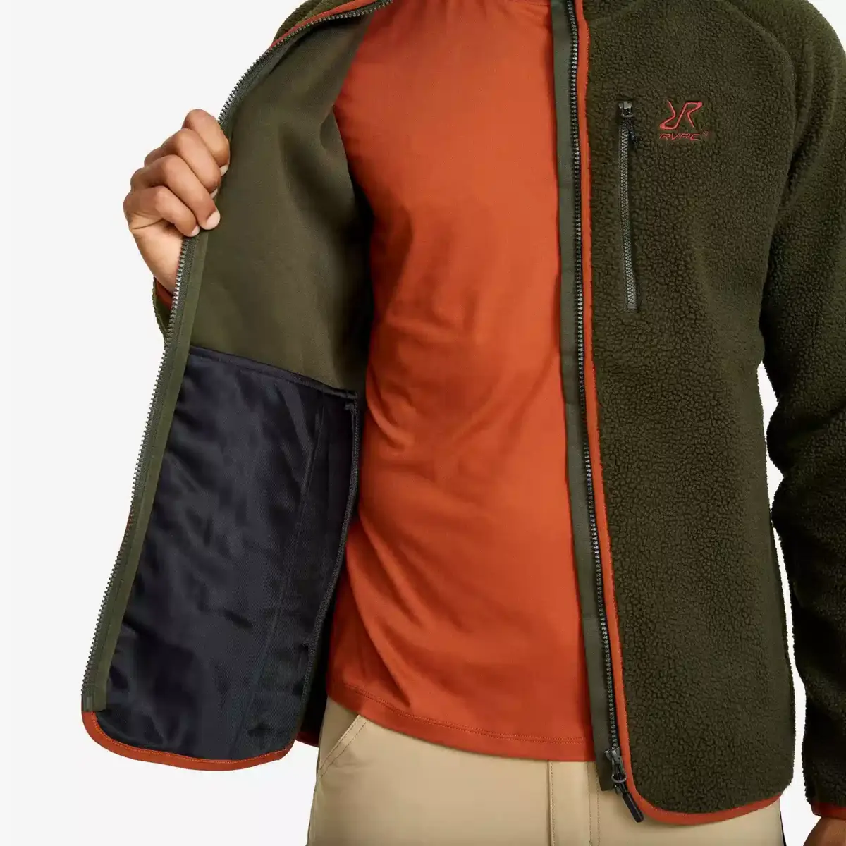 Canyon Full-zip Pile Fleece Herr Forest Night/Rusty Orange Canyon Full-zip Pile Fleece Herr Forest Night/Rusty Orange
