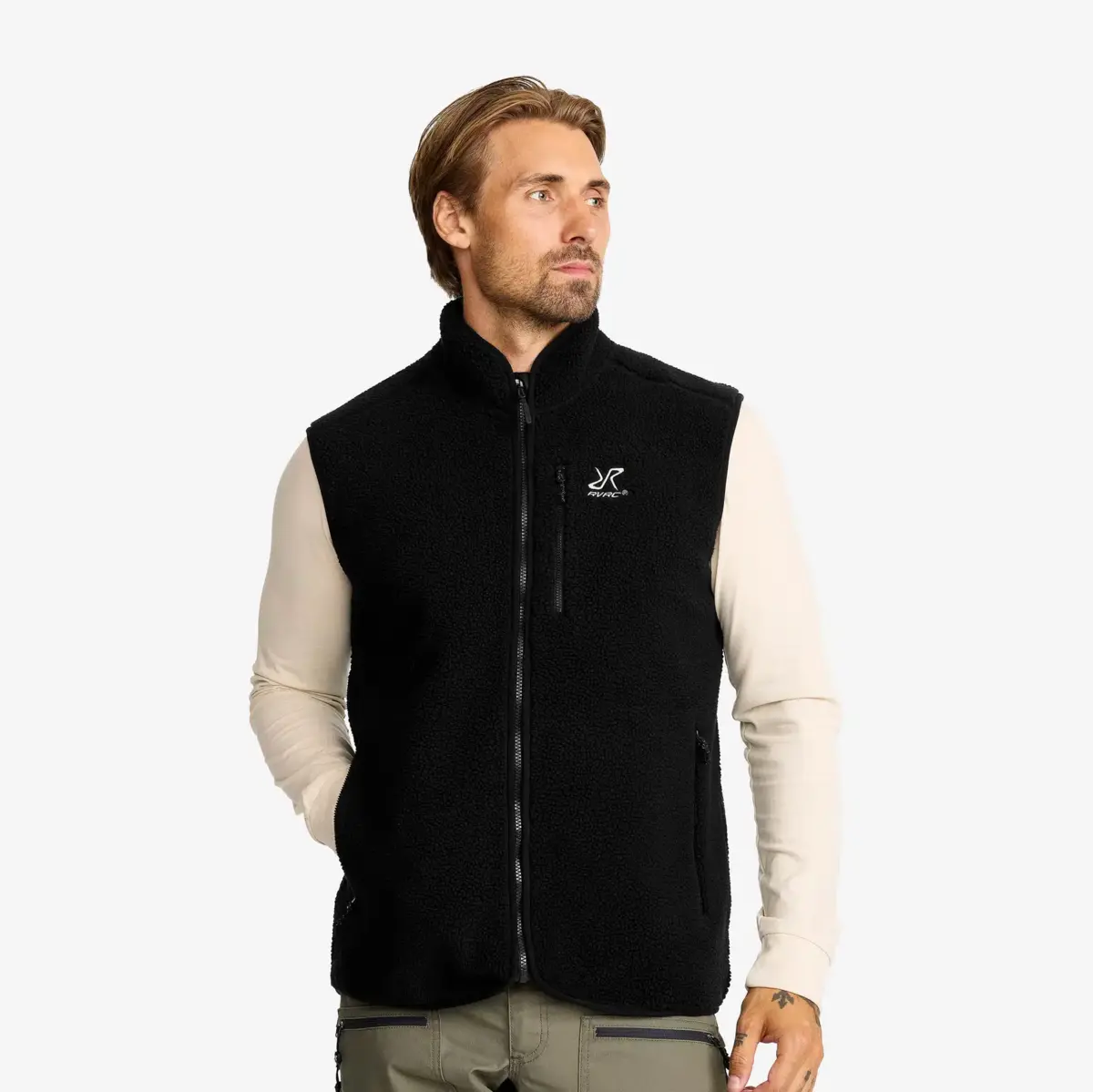 Canyon Full-zip Pile Fleece Vest Men Black
