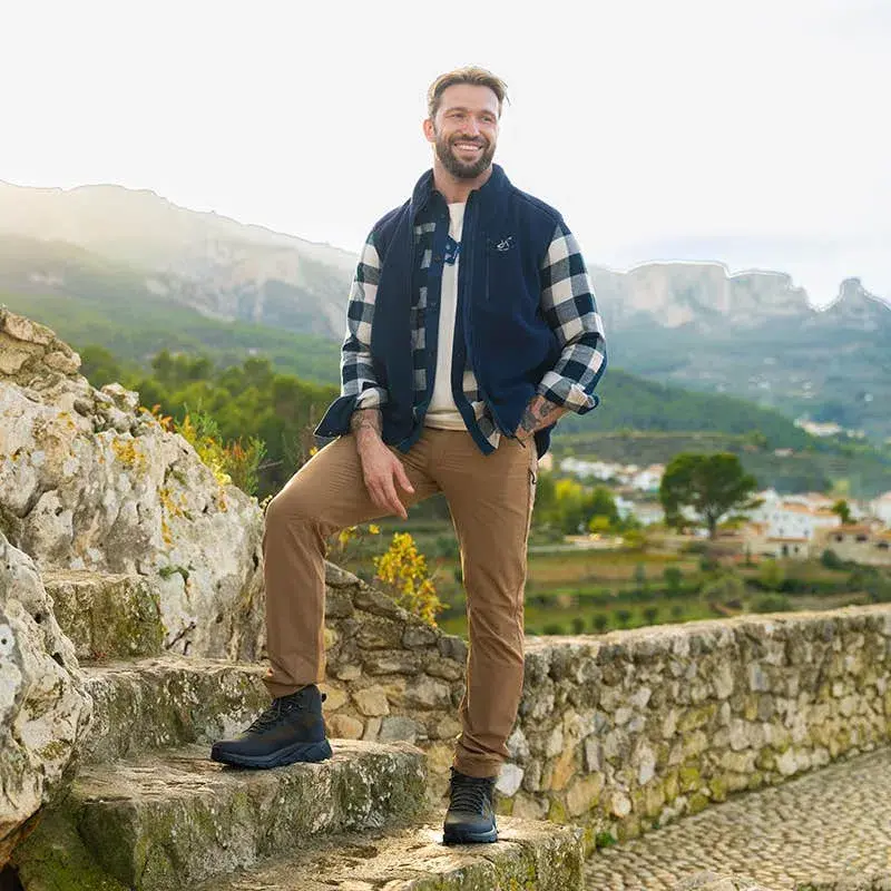 Canyon Full-zip Pile Fleece Vest Men Navy