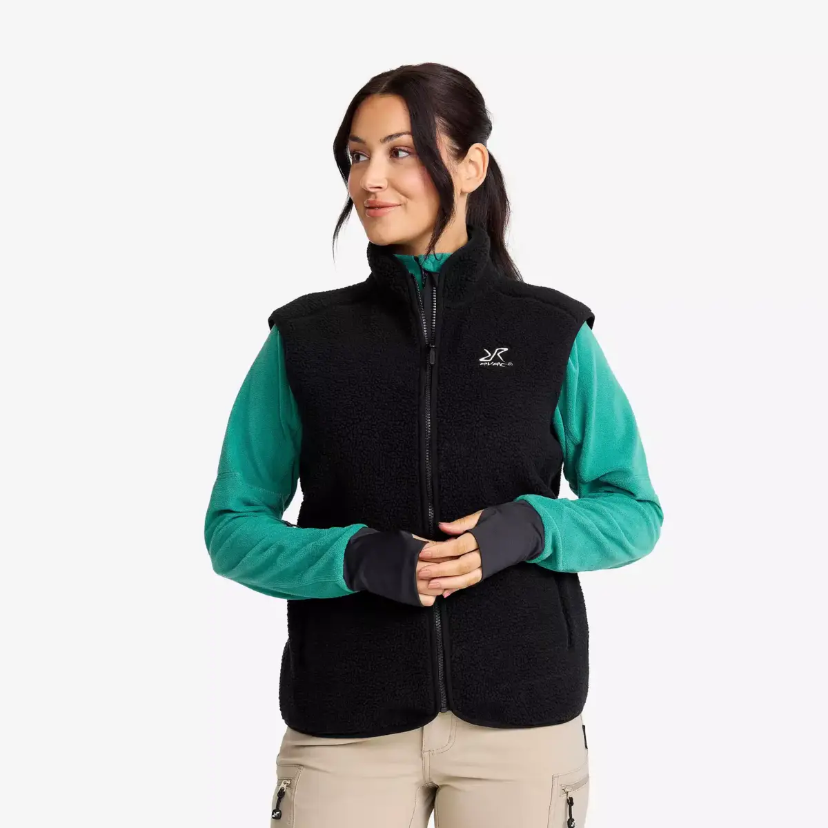 Canyon Full-zip Pile Fleece Vest Women Black
