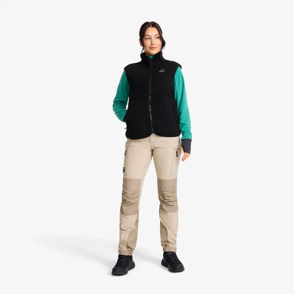 Canyon Full-zip Pile Fleece Vest Women Black