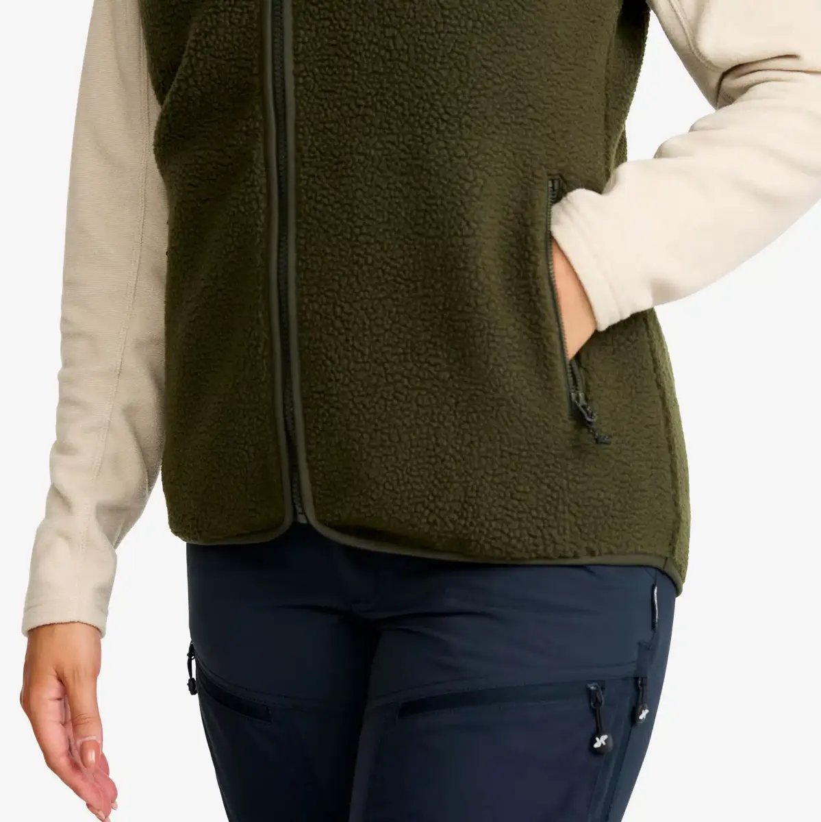 Canyon Full-zip Pile Fleece Vest Women Forest Night Canyon Full-zip Pile Fleece Vest Women Forest Night