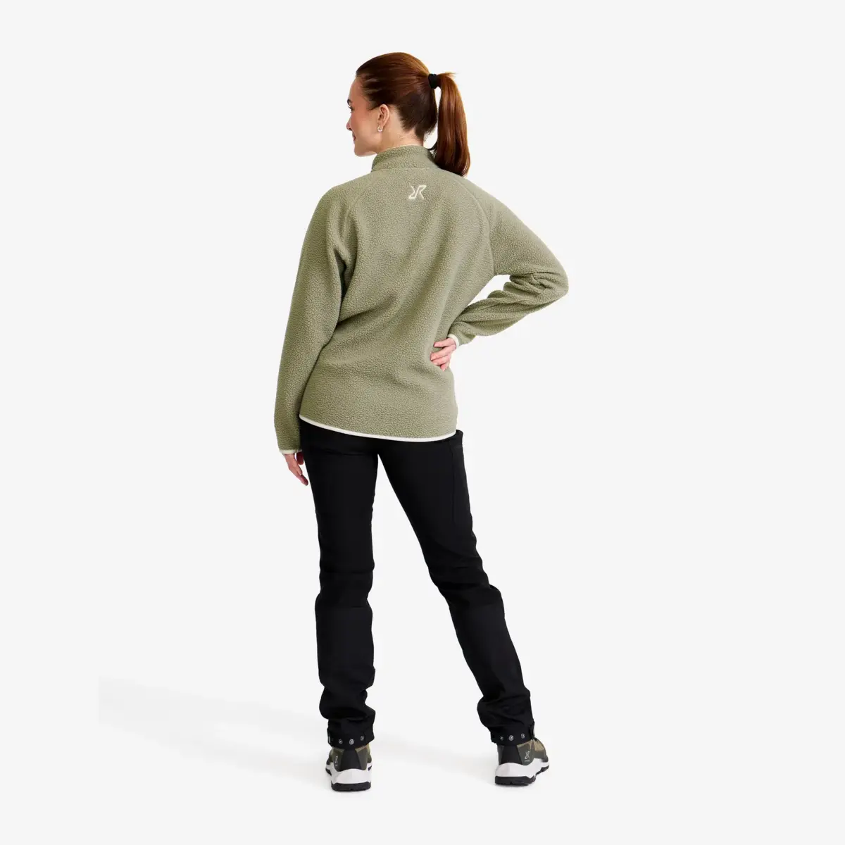 Canyon Full-zip Pile Fleece Women Vetiver Green/Oatmeal Canyon Full-zip Pile Fleece Women Vetiver Green/Oatmeal