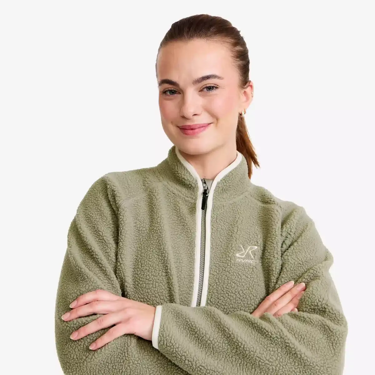 Canyon Full-zip Pile Fleece Women Vetiver Green/Oatmeal Canyon Full-zip Pile Fleece Women Vetiver Green/Oatmeal