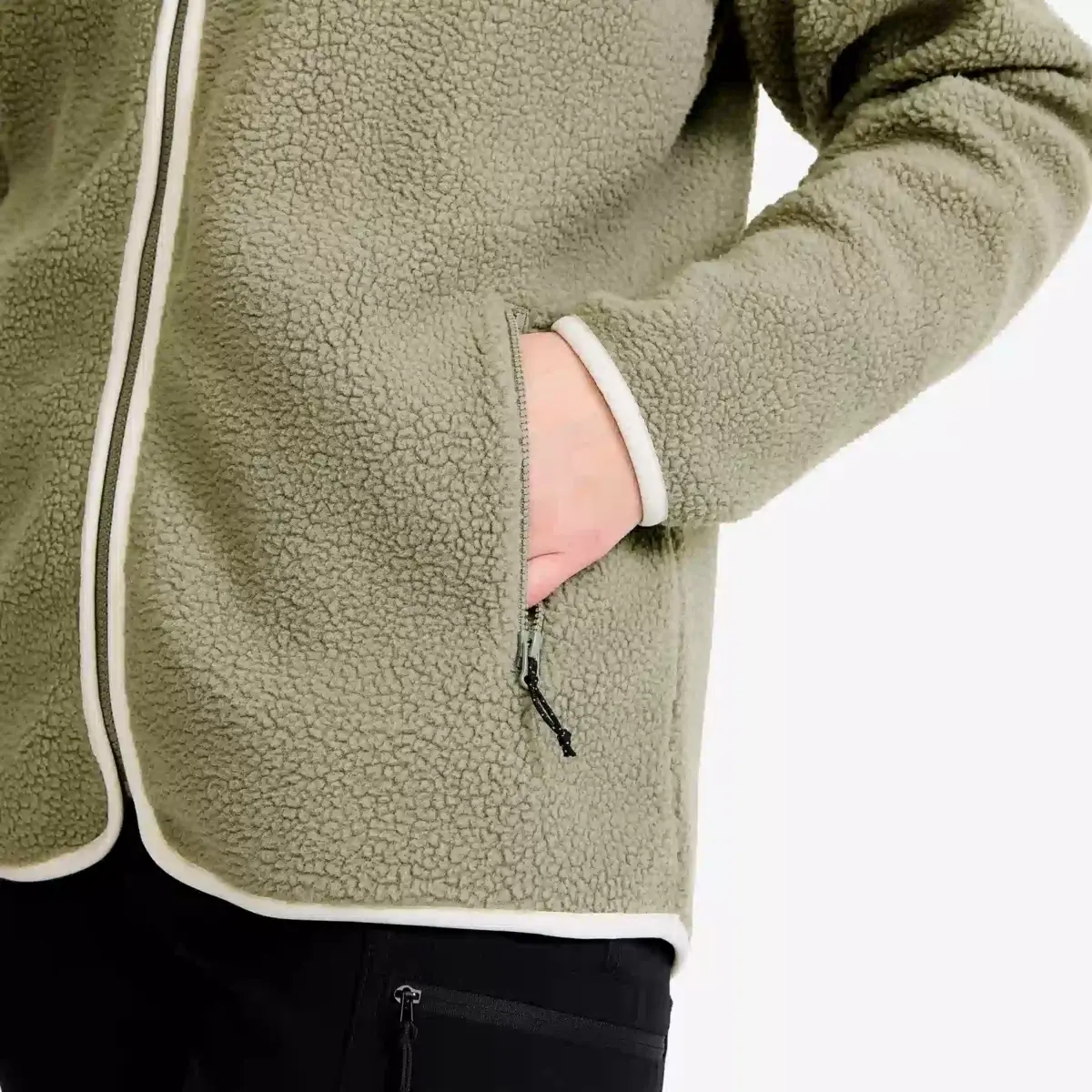 Canyon Full-zip Pile Fleece Women Vetiver Green/Oatmeal Canyon Full-zip Pile Fleece Women Vetiver Green/Oatmeal