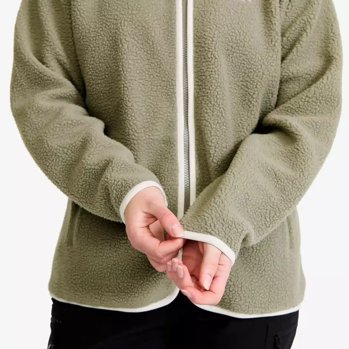 Canyon Full-zip Pile Fleece Women Vetiver Green/Oatmeal Canyon Full-zip Pile Fleece Women Vetiver Green/Oatmeal