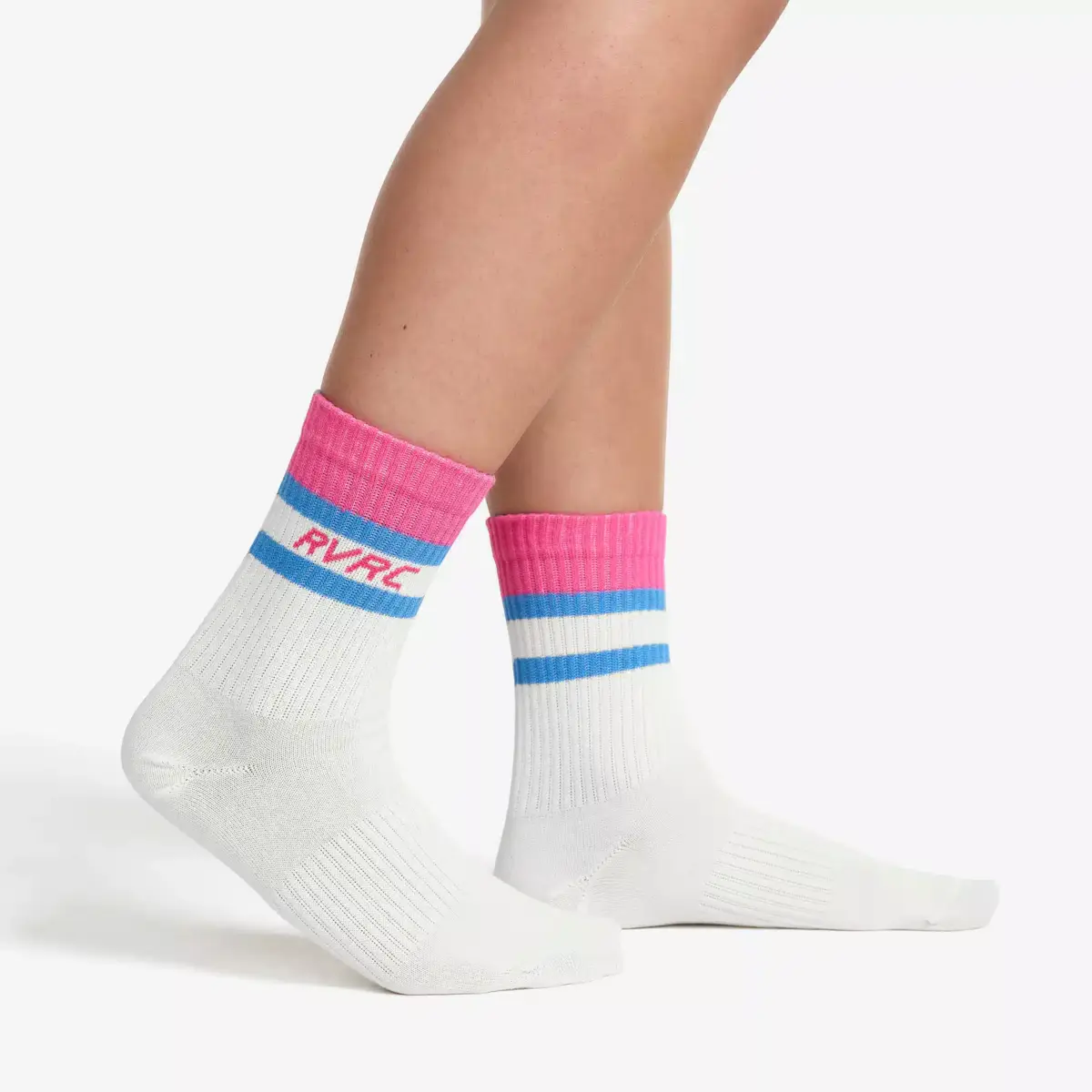Daily Striped Sock  Pink Wood/Apple Butter