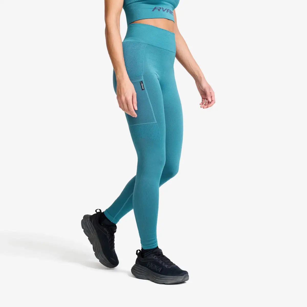 Descent Seamless Leggings Women Blue Ashes