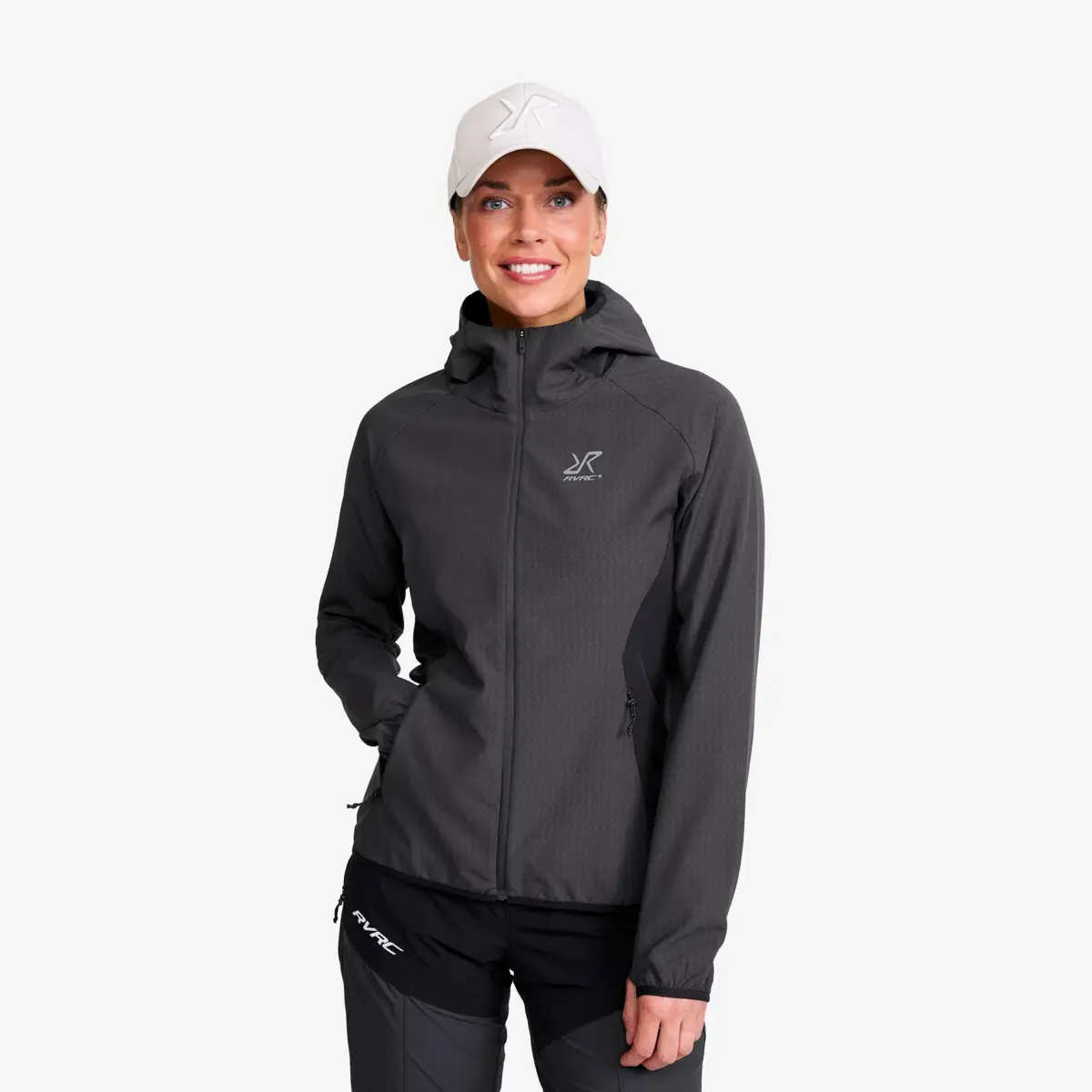 Distance Pro vindjacka för damer, antracit/svart