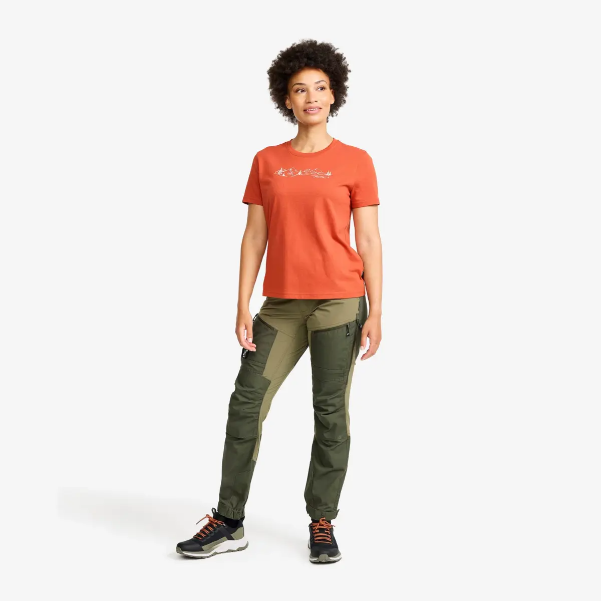 Easy Graphic Forest Lines T-shirt Women Bruschetta