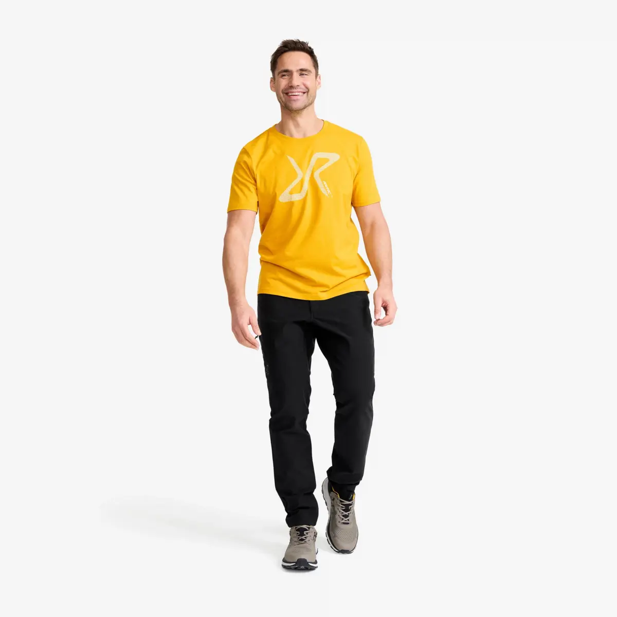 Easy Graphic Logo T-shirt för herr Nugget Gold