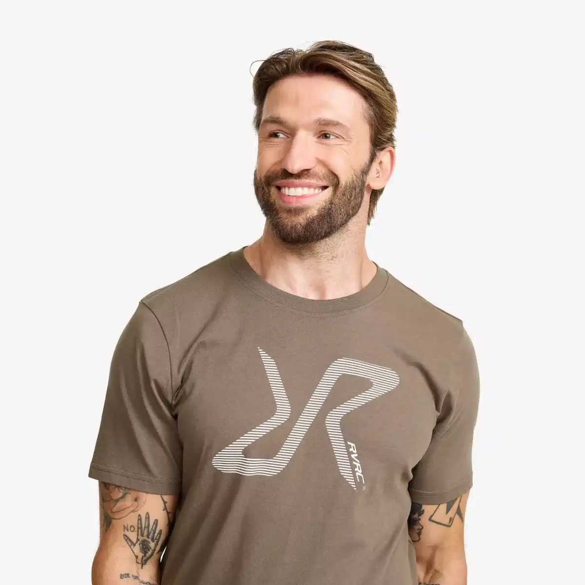 Easy Graphic Logo T-shirt för män Morel Grey Easy Graphic Logo T-shirt för män Morel Grey