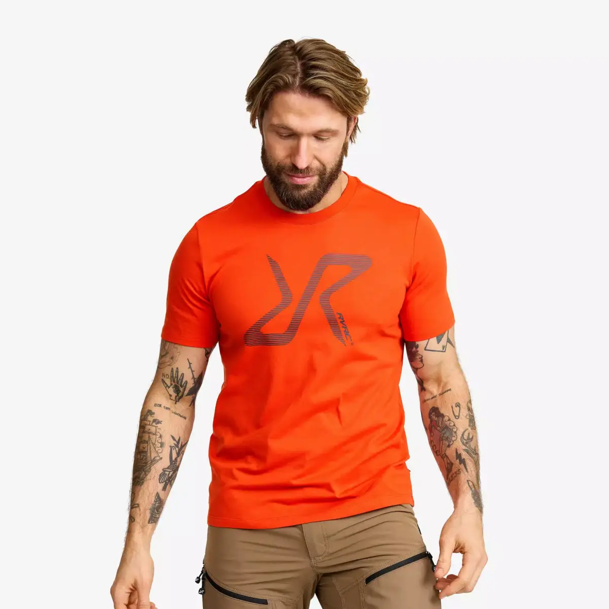 Easy Graphic Logo T-shirt för män Pureed Pumpkin