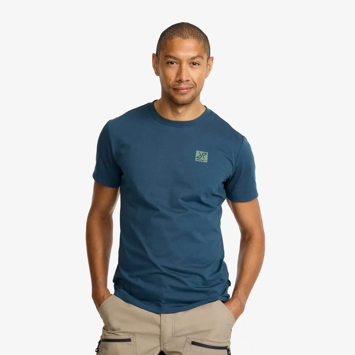 Easy Graphic Logo T-shirt Slim Fit för män Moonlit Ocean