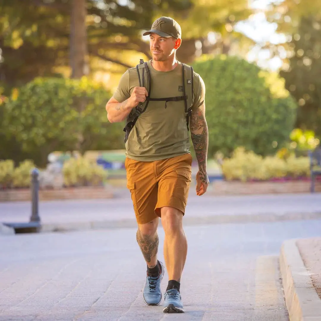 Adventure Cargo Stretch Shorts Men Rubber