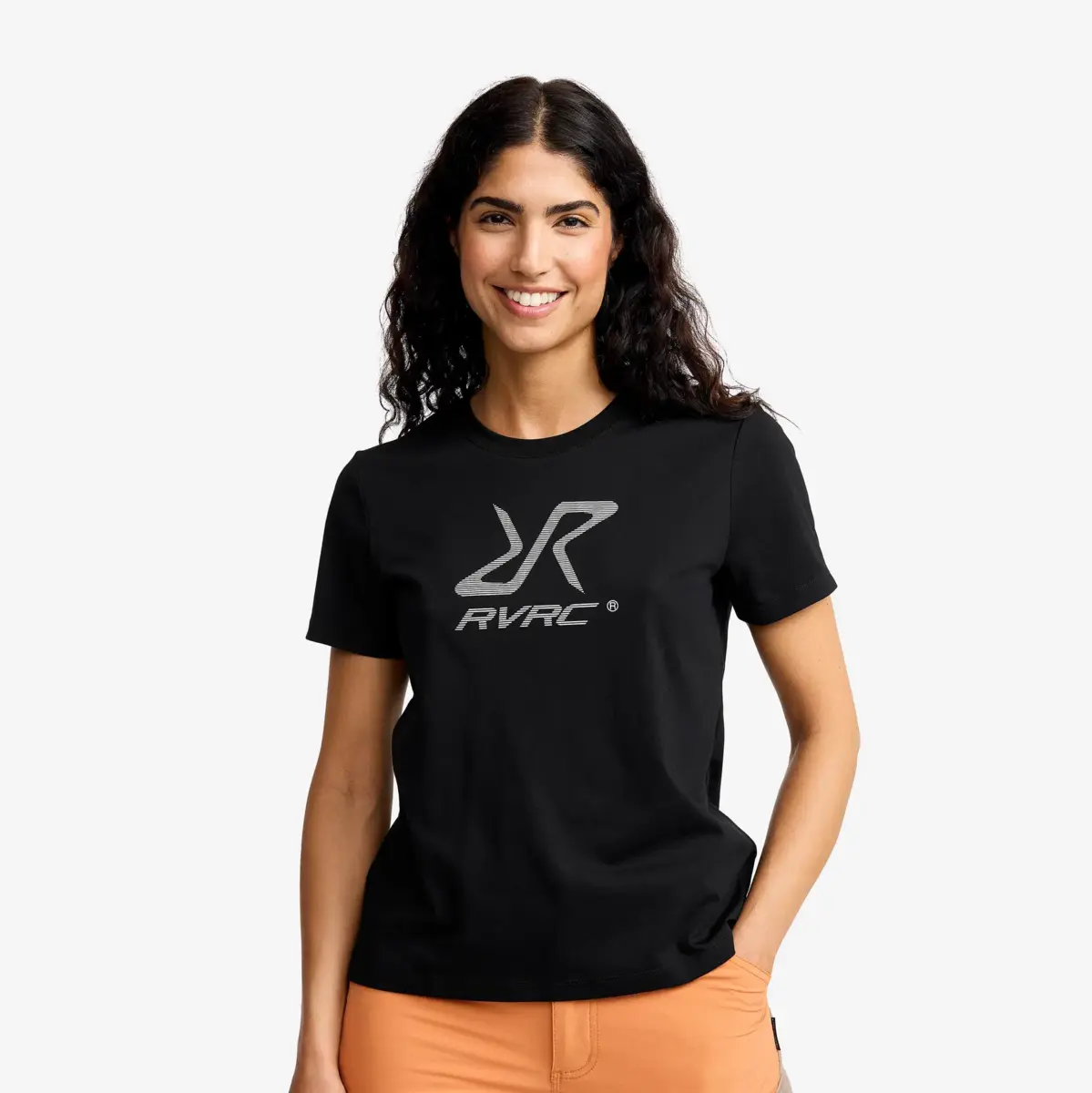 Easy Graphic Logo T-shirt Women Black