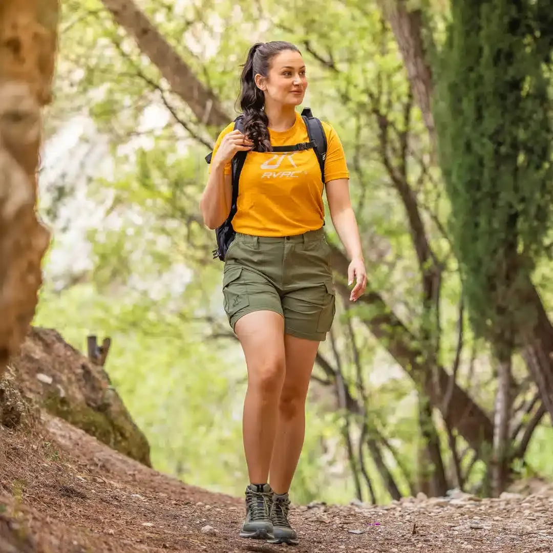 Easy Graphic Logo T-shirt Women Golden Yellow