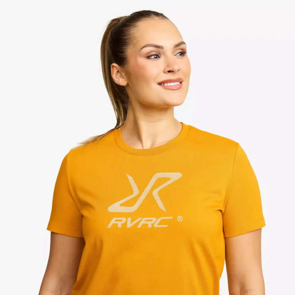 Easy Graphic Logo T-shirt Women Golden Yellow Easy Graphic Logo T-shirt Women Golden Yellow