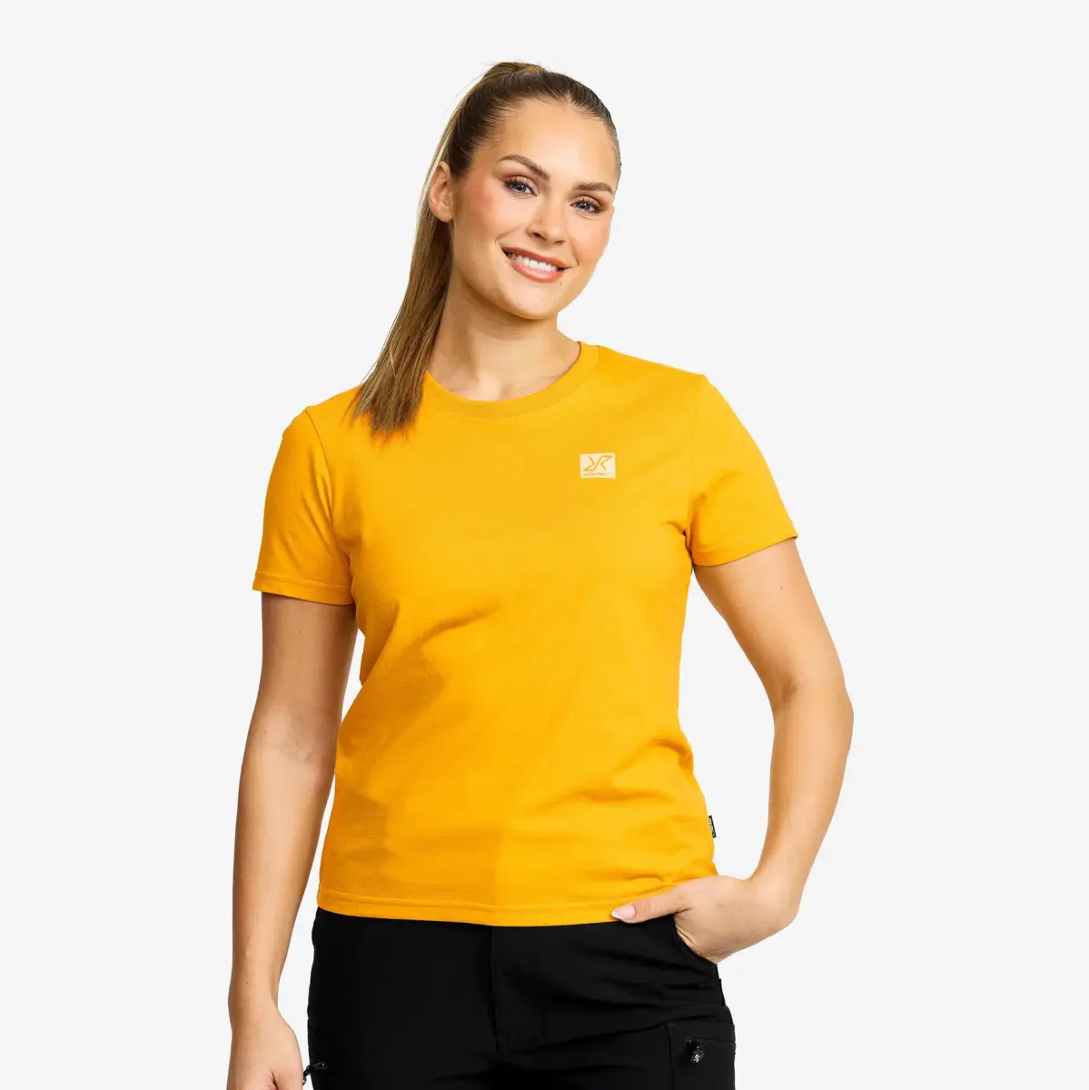 Easy Slim Fit T-shirt  Dam Guldgul