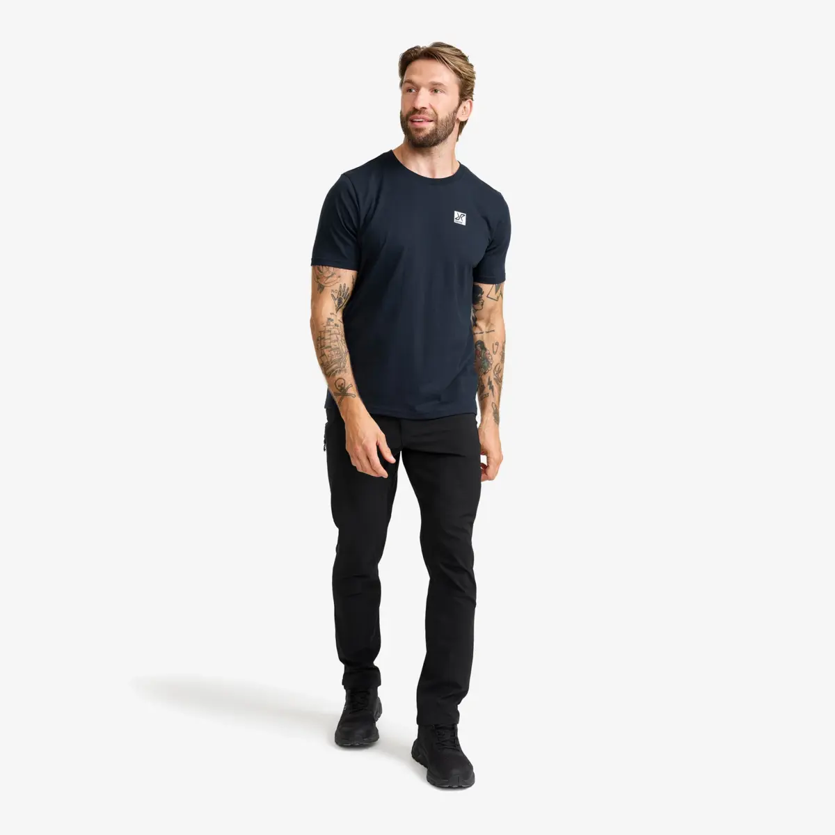 Easy T-shirt för män, djup marinblå