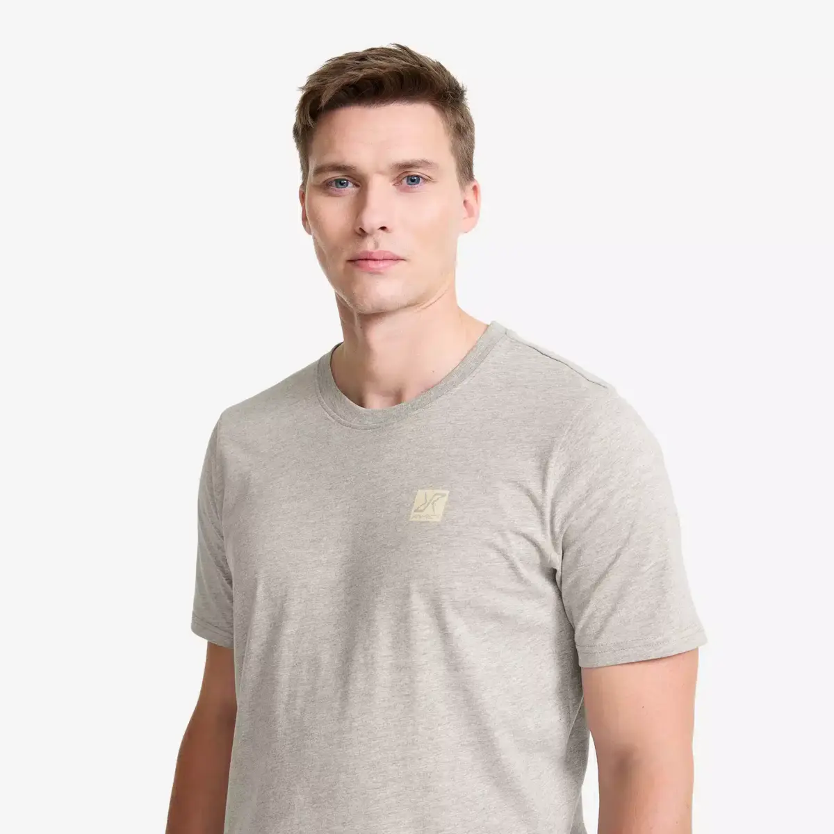 Easy T-shirt för män, grå melange Easy T-shirt för män, grå melange